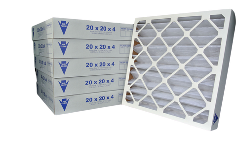 20x24x4 Pleated Air Filter (Merv 8, Maxi-Pleat) (6-Pack)
