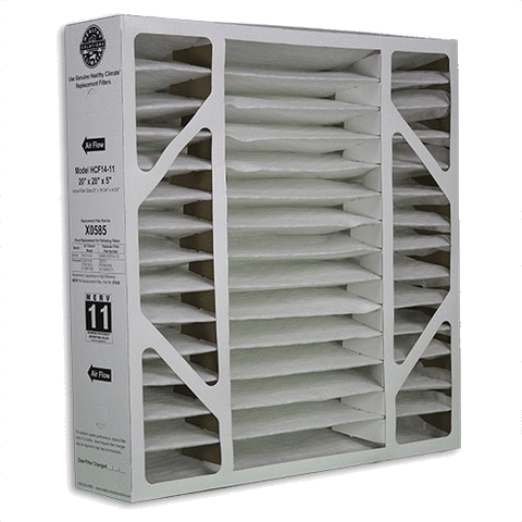 Lennox Part #X0585: 20x20x5 Pleated Air Filter (Merv 11) (3 or 5 pack)