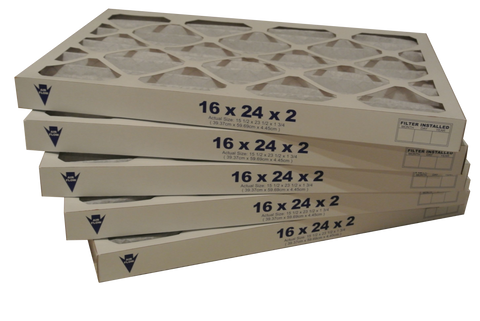 2" Pleated Air Filters 12-Pack (Various Sizes)