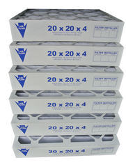 20x20x4 Pleated Air Filter (Merv 8-11-13, Maxi-Pleat) (6-Pack)