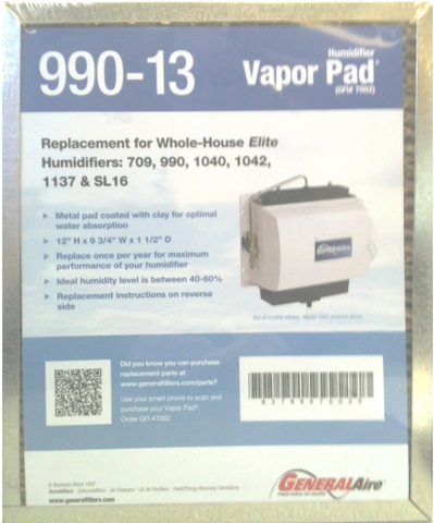 General Aire Vapor Pad® (990-13) (2-Pack)